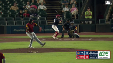 Edwin Arroyo homers (14) on a fly ball to right center field.