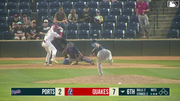 Lucas Ramirez homers (5) on a fly ball to right center field. Marlon Quintero scores.