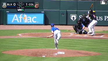 Kevin Kilpatrick Jr. homers (1) on a line drive to left field.