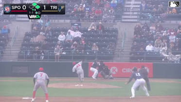 Peter Burns grounds into a double play, second baseman Roynier Hernandez to shortstop Kelvin Hidalgo to first baseman Kevin Fitzer. Ryan Nicholson out at 2nd. Peter Burns out at 1st.