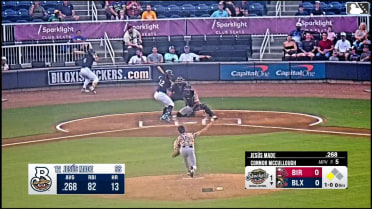 Jesús Made out on a sacrifice fly to center fielder Caleb Bonemer. Braylon Payne scores.