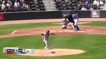 Alex Ramírez homers (1) on a fly ball to right center field. Alex Madera scores.