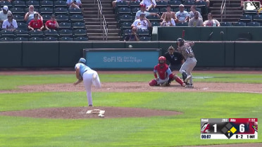 Josh Hood homers (14) on a fly ball to left center field. Boston Smith scores.