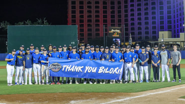 Shuckers Strike for 12 Runs, Trounce Barons in Home Season Finale