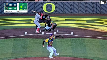David Mershon singles on a line drive to right fielder Jose Ramos. Gage Harrelson scores.