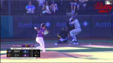 Joendry Vargas homers (7) on a fly ball to left field. Easton Shelton scores.