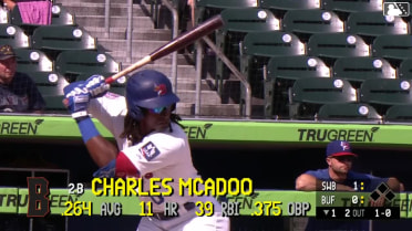 Charles McAdoo homers (12) on a line drive to right center field.
