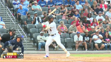 Camilo Diaz homers (1) on a fly ball to left field.