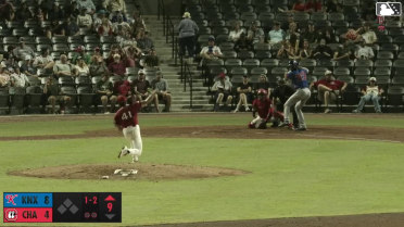 Andy Garriola homers (20) on a fly ball to right center field.