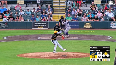 Irvin Nunez strikes out swinging.
