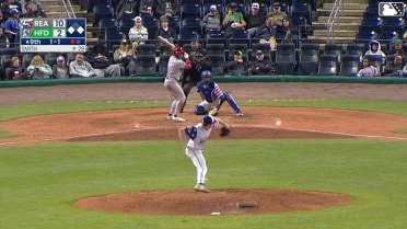 Dante Nori singles on a ground ball to second baseman Roc Riggio. Austin Murr scores. Dylan Campbell to 2nd.