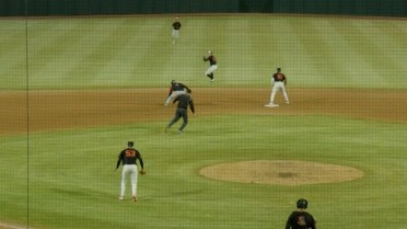 Griff O'Ferrall's diving stop and throw home 
