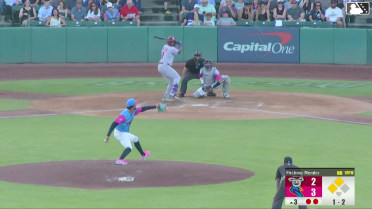 Keith Jones II doubles (7) on a sharp fly ball to center fielder Kai Roberts. Rafe Perich scores. Orlando Martinez scores.