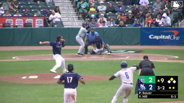 GJ Hill singles on a sharp ground ball to right fielder Eddie Micheletti Jr. Zach Kokoska scores. GJ Hill to 2nd.