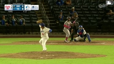 Junior Franco singles on a soft bunt ground ball to first baseman Griffin Lockwood-Powell. Druw Jones scores.
