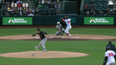 Buddy Kennedy doubles (7) on a line drive to left fielder Sterlin Thompson. Jesus Rodriguez scores. Bryce Eldridge scores. Fielding error by left fielder Sterlin Thompson.