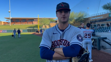 James Hicks on 11 scoreless innings in Fall League