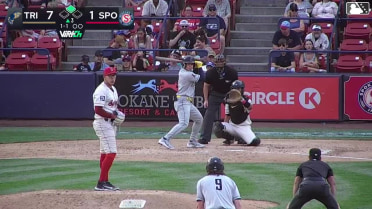 Jorge Ruiz singles on a sharp ground ball to center fielder Roldy Brito. Gage Harrelson scores.
