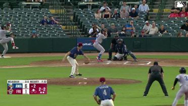 Ben McLaughlin singles on a line drive to left fielder Keith Jones II. Angel Ortiz scores.