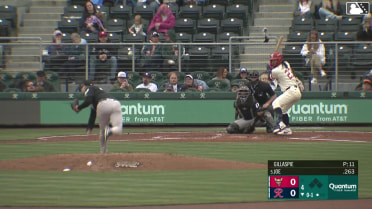 Connor Joe homers (10) on a fly ball to left field.