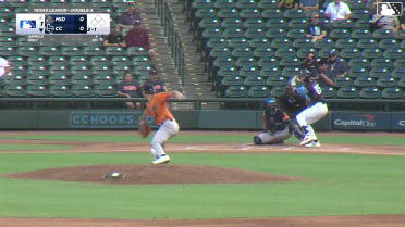 Max Holy homers (2) on a fly ball to left center field.