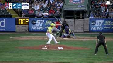 Byron Chourio homers (2) on a fly ball to right center field. Danny De Andrade scores. Quinn McDaniel scores.