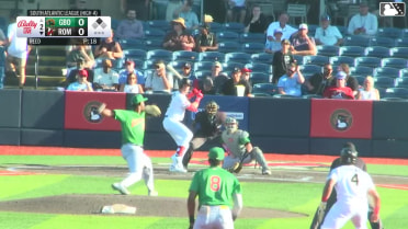 Owen Carey singles on a sharp line drive to center fielder Edward Florentino. Isaiah Drake scores.