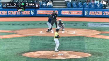 Yeremy Cabrera strikes out swinging and Eli Willits caught stealing 2nd, catcher Daiverson Gutierrez to shortstop Yonatan Henriquez to catcher Daiverson Gutierrez.