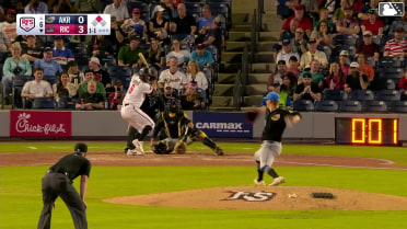 Maui Ahuna homers (3) on a fly ball to left center field. Bo Davidson scores.