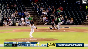 Jordan Woods In play, run(s) to Caden Merritt