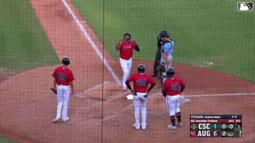 Josnaider Orellana's first professional home run