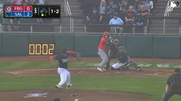 Eli Willits singles on a line drive to left fielder Andrews Opata. Nick Peoples scores.