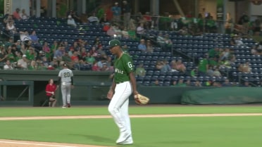 Yordanny Monegro strikes out three batters in outing