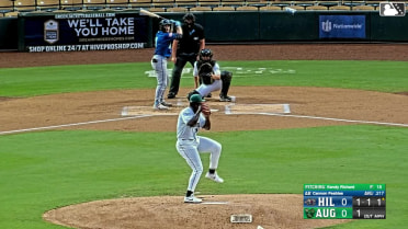 Cannon Peebles grounds out, second baseman Juan Mateo to first baseman Hayden Friese. Dauri Fernandez scores.