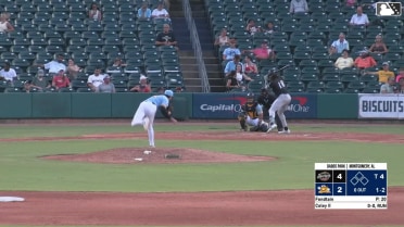 Mark Coley II homers (4) on a fly ball to left field.