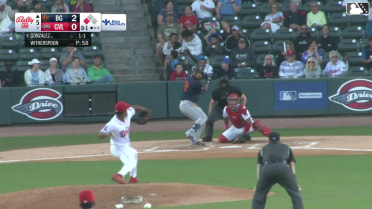 J.D. Gonzalez singles on a ground ball to right fielder Justin Gonzales. Connor Hujsak scores.