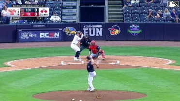 Jace Jung homers (21) on a fly ball to right field. Andrew Navigato scores. Trei Cruz scores.