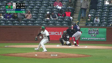 Henry Godbout homers (5) on a line drive to left field.