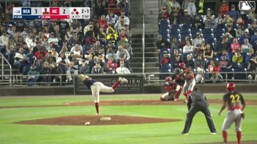 Pedro León singles on a ground ball to third baseman Tyler McDonough. Bryson Ware scores. Raider Tello to 3rd.