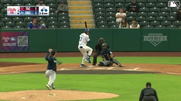 James Tibbs III homers (10) on a fly ball to center field. Ryan Fitzgerald scores. Zach Ehrhard scores.