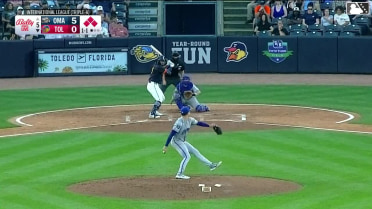 Wenceel Pérez grounds into a double play, shortstop Jack Pineda to first baseman Brett Squires. Bennett Lee out at 2nd. Wenceel Pérez out at 1st.