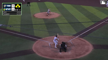 Josh Caron singles on a ground ball to left fielder Jorge Ruiz. Jonny Farmelo scores. Alejo Lopez to 3rd. Felnin Celesten to 2nd.