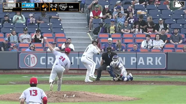 Nick Mitchell singles on a ground ball to first baseman Nick Lorusso. Wuilfredo Antunez scores.