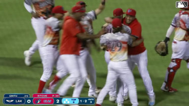 Final out of Single-A Clearwater's no-hitter