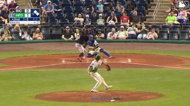 Maui Ahuna doubles (2) on a line drive to left fielder Skyler Messinger. Sabin Ceballos scores. Drew Cavanaugh to 3rd.