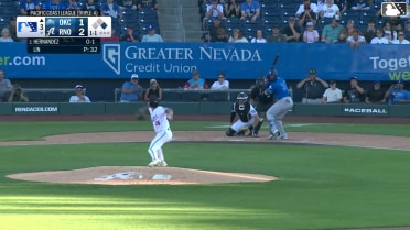Teoscar Hernández homers (2) on a fly ball to left center field. Zach Ehrhard scores.