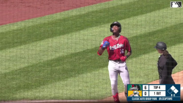 Josue De Paula drills a three-run homer
