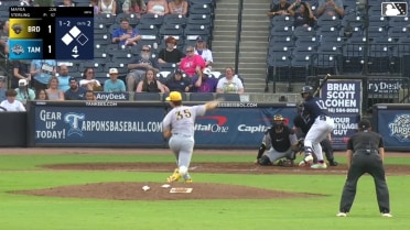 Brando Mayea homers (3) on a line drive to right field. Luis Puello scores. Bryce Martin-Grudzielanek scores.