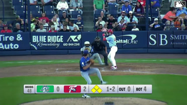 Jake Brooks In play, run(s) to Riley Tirotta