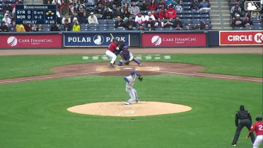 Mickey Gasper grounds out softly, pitcher Bryce Conley to first baseman Ryan Clifford. Vinny Capra scores. Jason Delay to 3rd. Nick Sogard to 2nd.